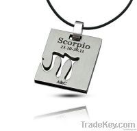 Scorpio Cool Stainless Steel Pendant