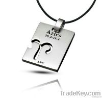 Aries Cool Stainless Steel Pendant