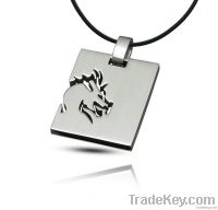 Horse Hollow Cool Stainless Steel Pendant