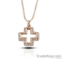 colorful cross pendant