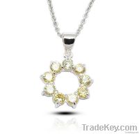 fashion alloy pendant with cz