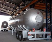 Hydrogen gas transport truck tank