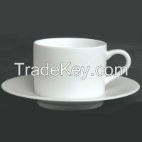 porcelain ceramic cup and saucer set