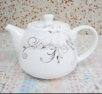 custom logo printed wholesale porcelain ceramic coffee tea pots for home. gift, party, restaurant