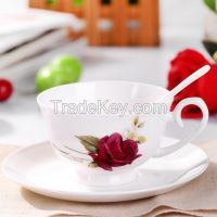 Porcelain Cup and saucer set, ceramic cup&saucer set, porcelain dinnerware, ceramic dinnerware, tableware,