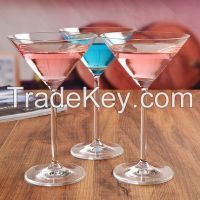 Hot sell mouth blown eco-friendly glass Cocktail goblet & high-quality Matini glass