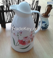 Porcelain pot, ceramci tea pot, porcelain tea pot with handlef