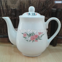 decal porcelain ceramic tea pot wholesale