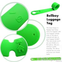 2013 new promotion bellboy rewritable silicone luggage tag