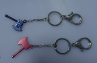 Blue painting Keychain with print logo