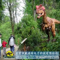 Outdoor playground animatronic dinosaurs
