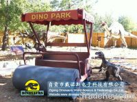 Theme park cartoon roller for tourist take photos