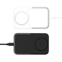 A6 10w Qi 3-in-1 Wireless Charger Pad Led Light Fast Charging Wireless Charger For Mobile Phone And Apple Watch