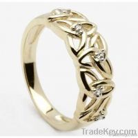 Gold Celtic Knot Engagement Ring