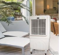 Outdoor mobile evaporative air coolers