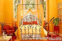 romantic canopy iron bed bedroom decoration