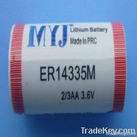 3.6V ER14335M Lithium Thionyl Chloride  Battery