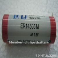3.6V ER14505M Lithium Thionyl Chloride  Battery