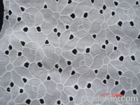 100%Cotton eyelet embroidery fabric for lady's dress