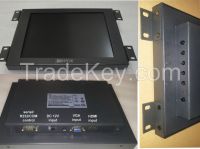 10.4 inch 4:3 touch screen monitor for machine,with HDMI VGA input 1024x768  USV or seiral (r232) control metal case monitor