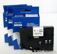 24mm brother cassette ribbon Black on White ribbon/label tape PT-S251