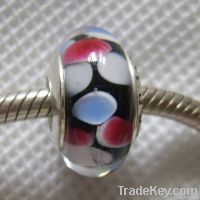 Silver Core Lampwork Beads