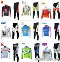 pro team long sleeve cycling tops