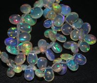 Ethiopian welo opal briolette oval rondelles beads