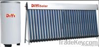 Separated pressurized solar water heater