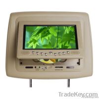 7" Car Headrest DVD Player with SD, USB Slot and Three Colors,