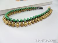 Jingling Bell Jade Brass Anklet