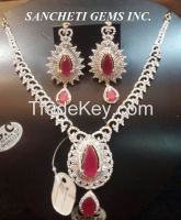 American Diamond Imitation Necklace Set