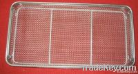 Sterilization stainless steel wire mesh tray and basket