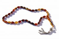 pressed amber rosary, rosary, beads