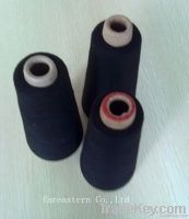 polyester black yarn recycled 21s
