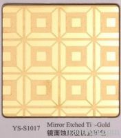 Decorative Stainless steel etched  sheets