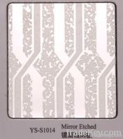 Etched Finished Stainless Steel Sheet