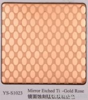 Etched Finished Stainless Steel Sheet