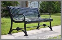 Metal Bench with Cast Iron Legs