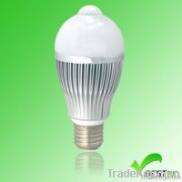 LED motion sensor light bulb