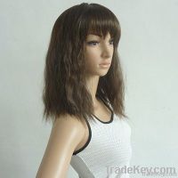 Kinky curl front lace wig