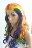 Fashion rianbow lace wig