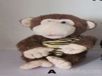 plush toy vested monkey