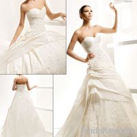 Taffeta bridal dress F023