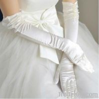 Elbow length wedding gloves