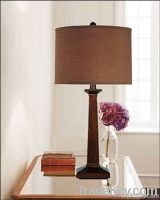 27"H WOOD LOOK  TABLE LAMP
