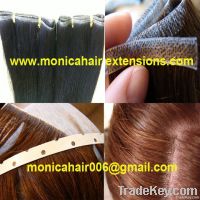 skin weft / adhesive hair extensions