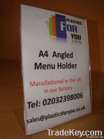 A4 Counter Poster Acrylic Leaflet Menu Holder Retail Shop Display Stan