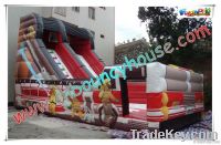 Inflatable bouncy slide