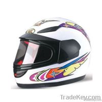 Full-face motorcycle helmets
